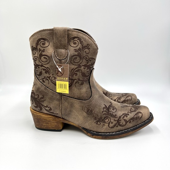 BLUE BOX dames cowboy western boots zwart